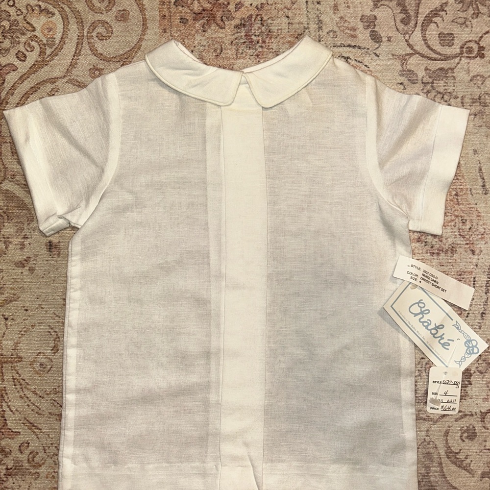 Charming White Kids Shirt by